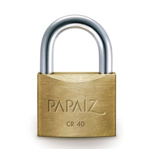 Cadeado Latão com 2 chaves CR-40 mm - 0100400SM - PAPAIZ