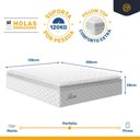 Ver imagem 5 de Cama Box Baú com Colchão de Molas Ensacadas Pillow Top Flora Casal 138cm