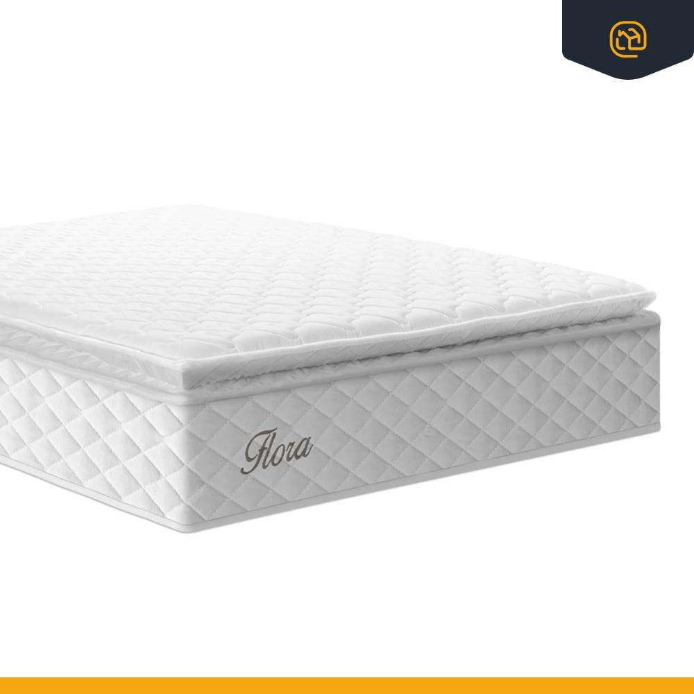 Cama Box Baú com Colchão de Molas Ensacadas Pillow Top Flora Casal 138cm - 6