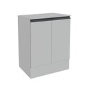 Ver imagem 3 de Balcão Planejado 2 Portas 70cm com Tampo Nara CabeCasa MadeiraOriginals Cinza