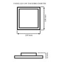 Ver imagem 4 de Kit 4 Plafon Luminária Led Quadrado Embutir 18w 3000/6500k Cor:branco