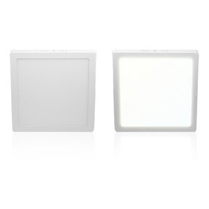 Kit 4 Plafon Luminária Led Quadrado Embutir 18w 3000/6500k Cor:branco