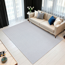 Ver imagem 1 de Tapete Sala 200x300 Grande 100% Algodão Antiderrapante Geométrico Natural Cinza