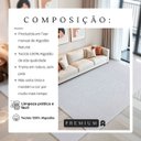 Ver imagem 6 de Tapete Sala 200x300 Grande 100% Algodão Antiderrapante Geométrico Natural Cinza