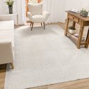 Ver imagem 2 de Tapete Sala 200x300 Grande 100% Algodão Antiderrapante Geométrico Natural Cinza