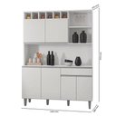 Ver imagem 3 de Armário para Cozinha Ambiente Kit Alice Branco Brilho - Ajl
