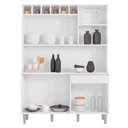 Ver imagem 2 de Armário para Cozinha Ambiente Kit Alice Branco Brilho - Ajl