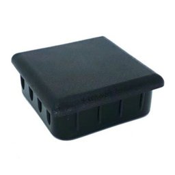 Ponteira Interna Quadrada 50 X 50 Preta - 20 Pçs - 1