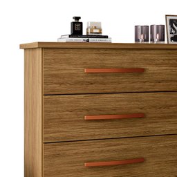 Cômoda 4 Gavetas e Porta Pés Rodízios Bali – Freijó – Móveis Primus - 2