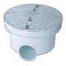 Dreno De Fundo Branco Grande Para Piscina De Vinil E Alvenaria Abs - Brustec - 1