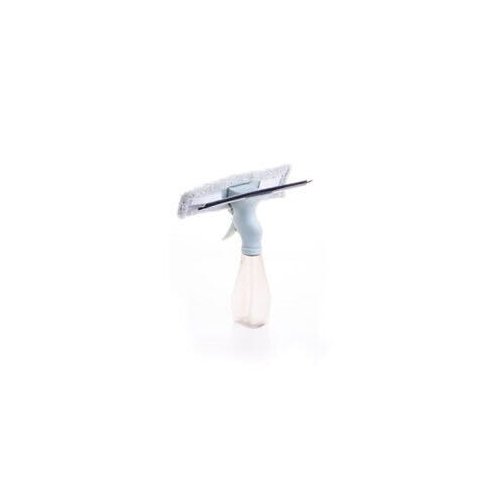 Mini Limpa Vidros Spray de Plástico e Alumínio C/Microfibra e Borracha 25,5x6cm