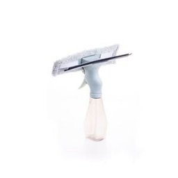 Mini Limpa Vidros Spray de Plástico e Alumínio C/Microfibra e Borracha 25,5x6cm - 1 Mini Limpa Vidros Spray de Plástico e Alumínio C/Microfibra e Borracha 25,5x6cm - 1