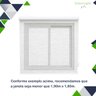 Persiana Cortina Rolo Blackout Branco com Bandô 1,90m X 1,80m - Sala Escritório Quarto - Blecaute - 3