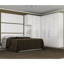 Ver imagem 1 de Jogo De Quarto Casal Modulado Modena CP8 Demóbile Branco
