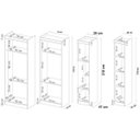 Ver imagem 7 de Jogo De Quarto Casal Modulado Modena CP8 Demóbile Branco