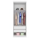 Ver imagem 2 de Jogo De Quarto Casal Modulado Modena CP8 Demóbile Branco