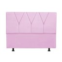 Ver imagem 1 de Cabeceira Estofada Solteiro 90CM Jade Suede Rosa - D A DECOR D&A Decor