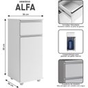 Ver imagem 2 de Armário Suporte Balcão com Gaveta para Bebedouro de Cozinha Branco:preto