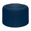 Ver imagem 1 de Puff Redondo Orgânico Resistente Flora 45x45 Bouclê - Sofa Store:bouclê Azul Marinho