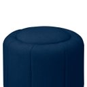 Ver imagem 3 de Puff Redondo Orgânico Resistente Flora 45x45 Bouclê - Sofa Store:bouclê Azul Marinho