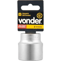 Soquete Sextavado Enc 1/2" 24mm Curto Vanád. Vonder - 2