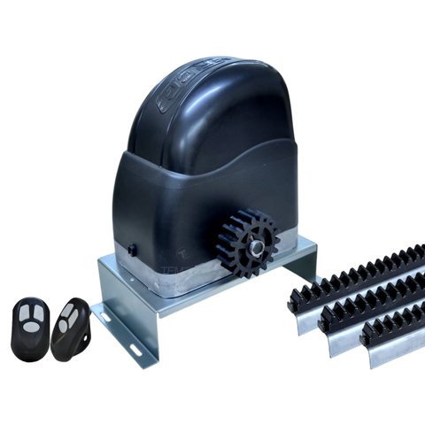 KIT MOTOR PORTÃO DESLIZANTE RCG AL 300Kg 1/5CV COM BASE FIXA - 220V