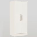 Ver imagem 3 de Armário Multiuso Atenas 2 Portas Branco - Panorama Móveis