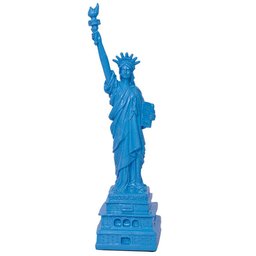 Miniatura Estátua da Liberdade Azul em Resina - 29x8 cm - 1