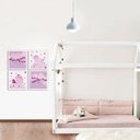 Ver imagem 2 de Kit Quadro Decorativo Infantil com Moldura Passarinhos Flores