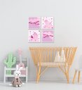 Ver imagem 3 de Kit Quadro Decorativo Infantil com Moldura Passarinhos Flores