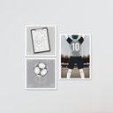 Ver imagem 3 de Kit Quadro Decorativo Infantil com Moldura Campo de Futebol