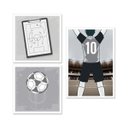 Ver imagem 1 de Kit Quadro Decorativo Infantil com Moldura Campo de Futebol