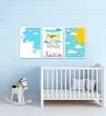 Ver imagem 2 de Kit Quadro Decorativo Infantil com Moldura Céu Não É O Limite