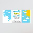 Ver imagem 3 de Kit Quadro Decorativo Infantil com Moldura Céu Não É O Limite