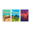 Ver imagem 1 de Kit Quadro Decorativo Infantil com Moldura Trenzinho Piui