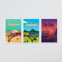 Ver imagem 3 de Kit Quadro Decorativo Infantil com Moldura Trenzinho Piui