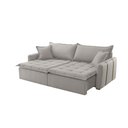 Ver imagem 2 de Sofá Cama Veludo em Madeira Eucalipto 200cm Braço 20cm Arizona Meu Sofá Online