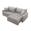 Ver imagem 4 de Sofá Cama Veludo em Madeira Eucalipto 200cm Braço 20cm Arizona Meu Sofá Online