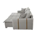 Ver imagem 7 de Sofá Cama Veludo em Madeira Eucalipto 200cm Braço 20cm Arizona Meu Sofá Online