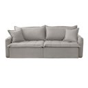 Ver imagem 6 de Sofá Cama Veludo em Madeira Eucalipto 200cm Braço 20cm Arizona Meu Sofá Online