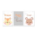 Ver imagem 1 de Kit Quadro Decorativo Infantil com Moldura Brincar e Criar