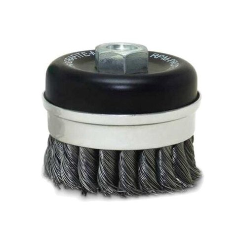 Escova de Aço Tipo Copo Torcida 4"- Carbografite