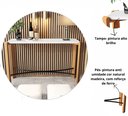 Ver imagem 3 de Aparador Decorativo Hall de Entrada Pés de Madeira Tampo Mdf Branco