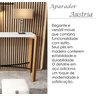 Aparador Decorativo Hall de Entrada Pés de Madeira Tampo Mdf Branco - 2