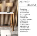 Ver imagem 2 de Aparador Decorativo Hall de Entrada Pés de Madeira Tampo Mdf Branco