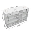 Ver imagem 3 de BALCÃO TAMPO VITRINE FRONTAL M138.2021.B (LOJA, COMÉRCIO) MUNDI MOVEIS