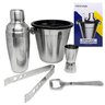 Jogo Kit Bar em Inox com Coqueteleira Balde de Gelo Abridor - 4