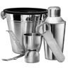 Jogo Kit Bar em Inox com Coqueteleira Balde de Gelo Abridor - 1