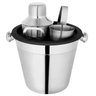 Jogo Kit Bar em Inox com Coqueteleira Balde de Gelo Abridor - 2