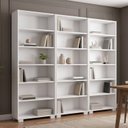 Ver imagem 1 de Kit 3 Estantes para Livros 5 Prateleiras 188x181,5cm